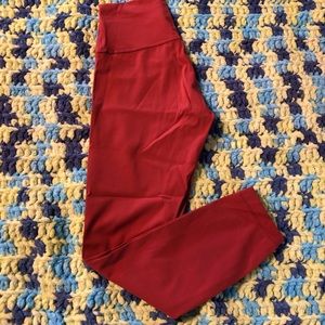 lululemon wunder under brick rose pant size 4